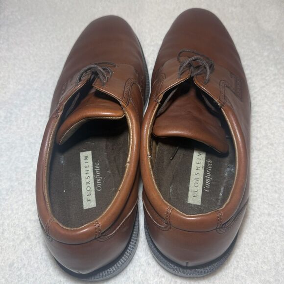 Florsheim Men's Shoes Midtown Oxford Brown Leather Plain Toe US 13 - Picture 10 of 10